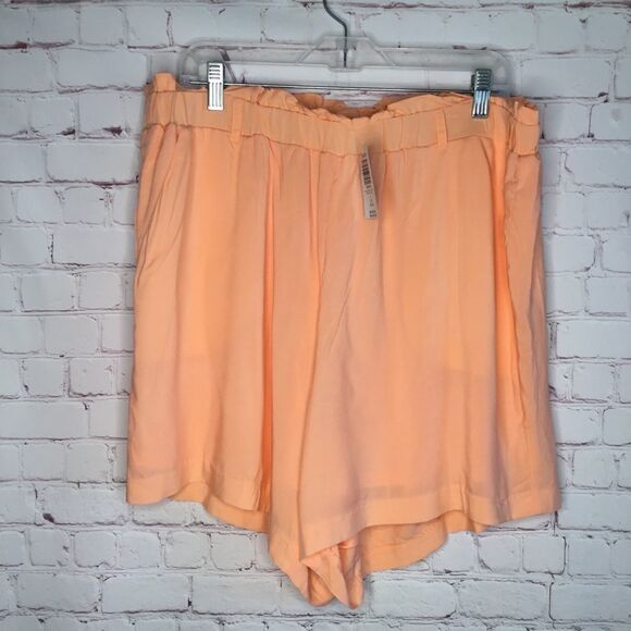 TORRID PULL ON SHORTS WOMEN'S SIZE 1 (1X). PEACH CHILLS LINED - Picture 8 of 11